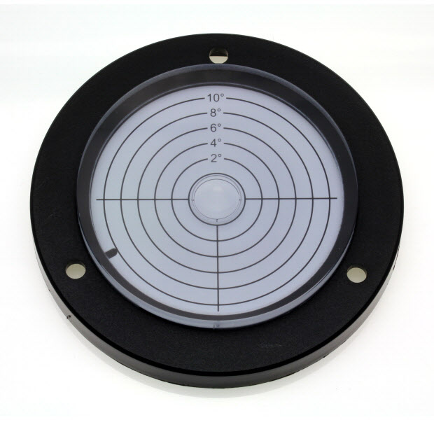 AVF100/10 – Plastic circular level, Ø100mm, range ±10°