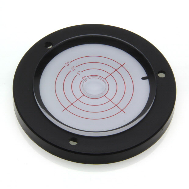 AVF100/3 – Plastic circular level, Ø100mm, range ±3°