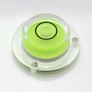 AVF20 – Plastic circular level, Ø20mm, green liquid