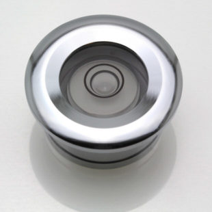 CF25 – Flush Mount Circular Level, Ø25mm, Chrome finish