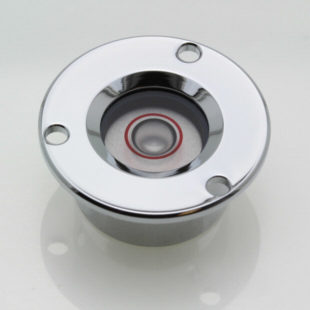 CGF25 – Flush mount circular level, Ø25mm, Nickel, glass vial