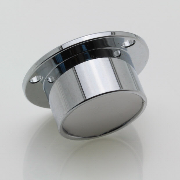 CGF25 – Flush mount circular level, Ø25mm, chrome, glass vial