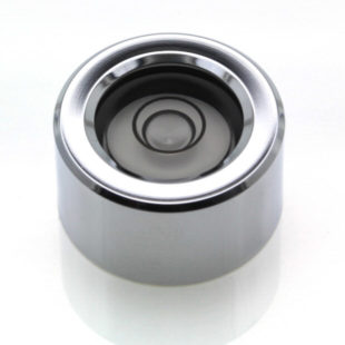 CI20 – Circular level, Ø20×11, Nickel finish, plastic vial, 34’/2mm