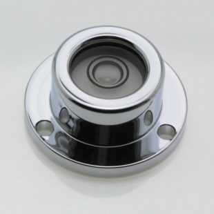 CP25 – Circular level, Ø25mm, chrome finish, plastic vial