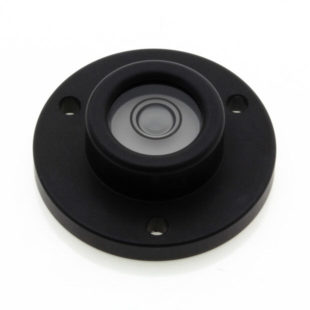 CP30B – Circular level, Ø30mm, Black anodised finish, plastic vial