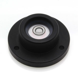 CP32B – Circular level, Ø32mm, Black anodised finish, plastic vial