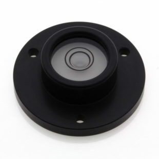 CP35B – Circular Level Ø35mm, Black anodised finish, plastic vial.