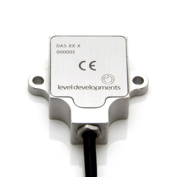 DAS-10-R – Inclinometer sensor, dual axis, ±10°, 0.5-4.5V output