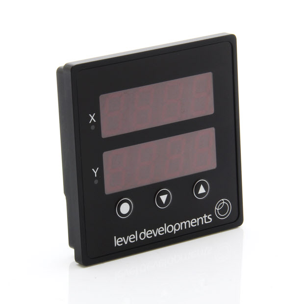 PDTS-LCH-45 – Dual Axis ±45° LCH Inclinometer with Panel Mount Tilt Switch Display