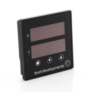 PDTS – Low cost dual axis panel mount inclinometer display and tilt switch.