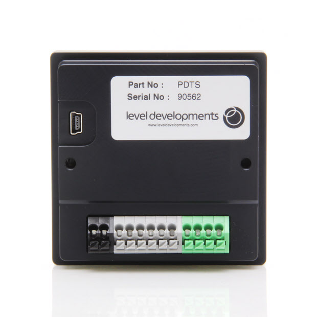 PDTS – Low cost dual axis panel mount inclinometer display and tilt switch.