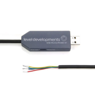 USB-RS232/RS485-01 – USB to RS232/RS485 Adaptor, 12V Power Output, 2m PUR Cable